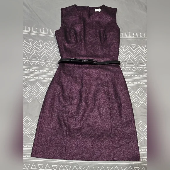 Milly Wool Blended Belted Mini Dress Size 0 - Picture 1 of 8